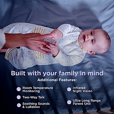 Nursery Pal Cloud Twin 5&quot; Smart Baby Monitor with Night Light. View a larger version of this product image.
