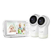 Hubble Connected&trade; Nursery View Pro Twin Video Baby Monitor in White