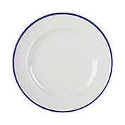 Our Table&trade; Simply White Blue Rim Dinner Plate