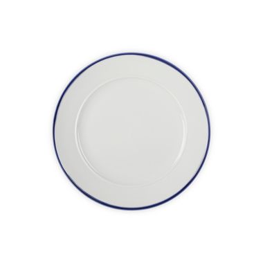 Our Table&trade; Simply White Blue Rim Dinnerware Collection. View a larger version of this product image.