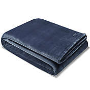 Ultra Soft Plush Solid Navy Throw