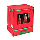 Alternate image 0 for Honey-Can-Do&reg; Compartment Holiday Decorations Storage Box in Red