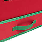Alternate image 7 for Honey-Can-Do&reg; Compartment Holiday Decorations Storage Box in Red