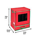 Alternate image 13 for Honey-Can-Do&reg; Compartment Holiday Decorations Storage Box in Red