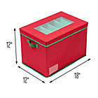 Alternate image 2 for Honey-Can-Do&reg; Christmas Tree Lighting Storage Box in Red