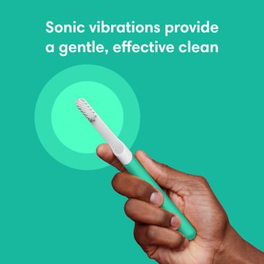 quip Plastic Electric Toothbrush in Green. View a larger version of this product image.