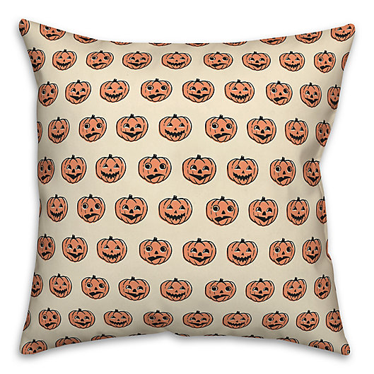 Halloween Double-Sided Printing Pattern Home Decorations Cushion Throw Pillow Cases for Sofa Couch Bed Chair Trick or Treat Pumpkin Halloween Pillow Covers 18 x 18 Set of 2 