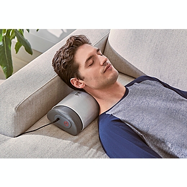 HoMedics&reg; Lumbar Pillow in Grey. View a larger version of this product image.