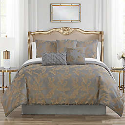 Marquis® by Waterford Raphael 7-Piece Reversible Queen Comforter Set in Grey