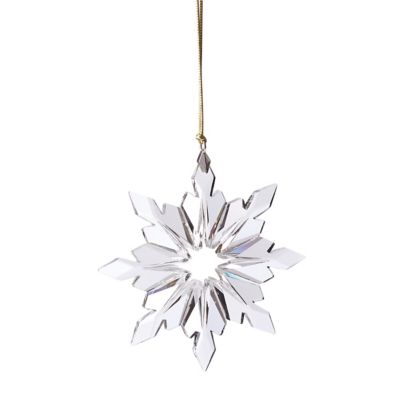Lenox&reg; 2021 Optic Snowflake Glass Christmas Ornament