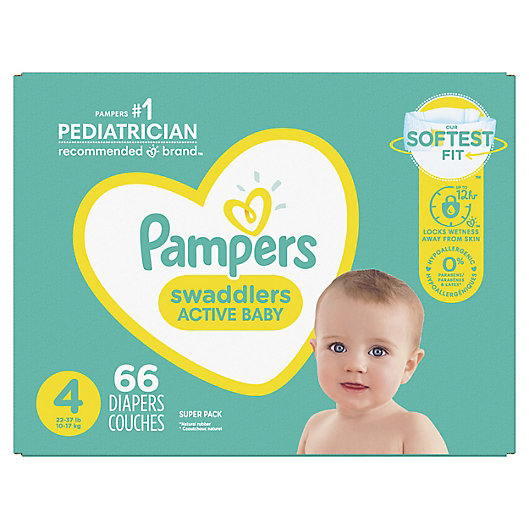 Alternate image 1 for Pampers® Swaddlers™ 66-Count Size 4 Super Pack Diapers