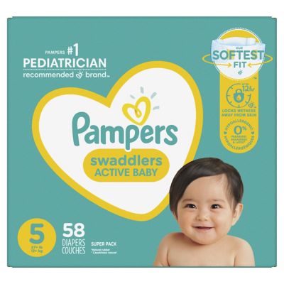 Neerwaarts Leraar op school Motiveren Pampers® Swaddlers™ 120-Count Size 4 Pack Diapers | buybuy BABY