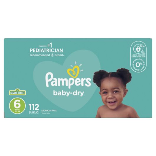 domesticeren weerstand bieden koppel Pampers® Baby Dry™ 112-Count Size 6 Pack Disposable Diapers | Bed Bath &  Beyond
