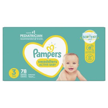 Pampers® 78-Count 3 Super Pack Diapers | buybuy BABY