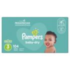 Pampers Baby Dry Diapers 104 Count Size N Super Pack 
