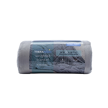 Therapedic&reg; 12 lb. Weighted Blanket in Light Grey. View a larger version of this product image.