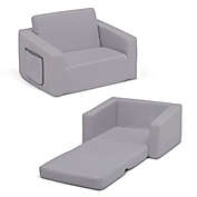 Serta&reg; iComfort&reg; Memory Foam Flip-Out Convertible Kids Chair in Grey