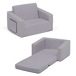 Serta® iComfort® Memory Foam Flip-Out Convertible Kids Chair in Grey