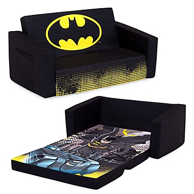 Delta Children&reg; Cozee Batman Flip-Out Convertible Sofa in Black. View a larger version of this product image.