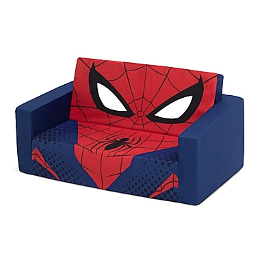 Delta Children&reg; Cozee Spider-Man Flip-Out Convertible Sofa in Blue. View a larger version of this product image.