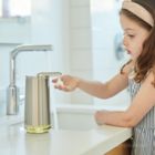 Alternate image 3 for simplehuman&reg; Foam Sensor Pump Soap Dispenser in Brushed Stainless Steel