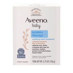 Aveeno® Baby® 5-Count Eczema Therapy Soothing Bath Packs