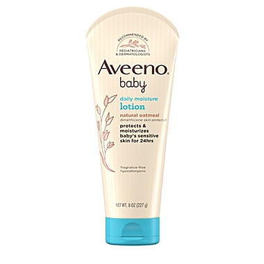 Aveeno&reg; 8 oz. Unscented Baby Lotion. View a larger version of this product image.
