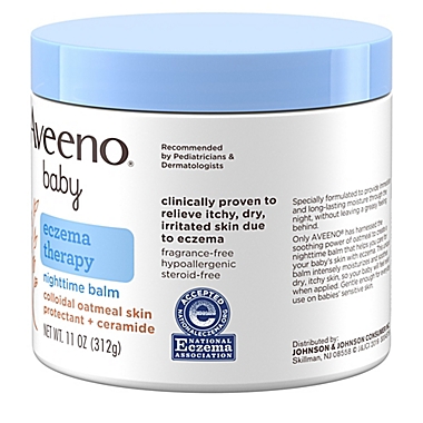 Aveeno Baby&reg; Eczema Therapy 11 oz. Nighttime Balm with Colloidal Oatmeal. View a larger version of this product image.
