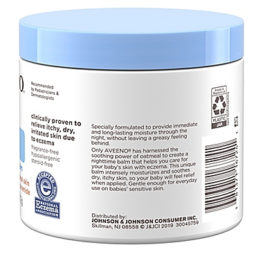 Aveeno Baby&reg; Eczema Therapy 11 oz. Nighttime Balm with Colloidal Oatmeal. View a larger version of this product image.