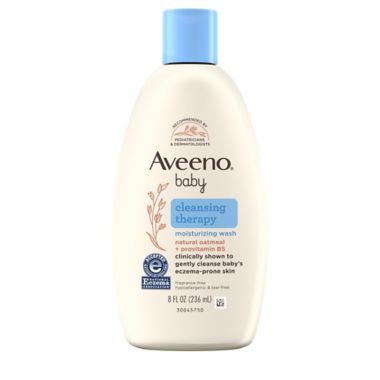 AVEENO&reg; 8 oz. Baby Cleansing Therapy Moisturizing Wash. View a larger version of this product image.