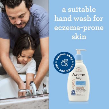 AVEENO&reg; 8 oz. Baby Cleansing Therapy Moisturizing Wash. View a larger version of this product image.