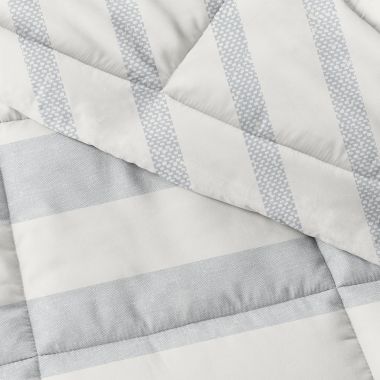 Home Collection Distressed Stripe 3-Piece Reversible Comforter Set. View a larger version of this product image.