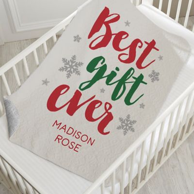 Best Gift Ever Personalized Quilted Blanket