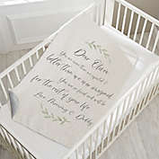 Letter To Baby Personalized Quilted Baby Blanket