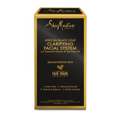 SheaMoisture&reg; African Black Soap Clarifying Facial System for Blemish Prone Skin. View a larger version of this product image.