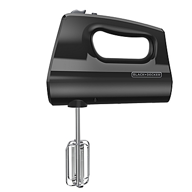 Black &amp; Decker&trade; Easy Storage Hand Mixer in Black. View a larger version of this product image.