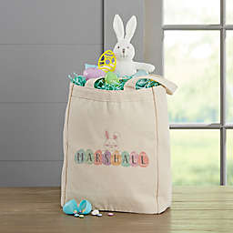 Happy Easter Eggs 14-Inch x 10-Inch PZ Canvas Tote Bag