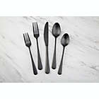 Alternate image 4 for Our Table&trade; Connor Satin 20-Piece Flatware Set in Black