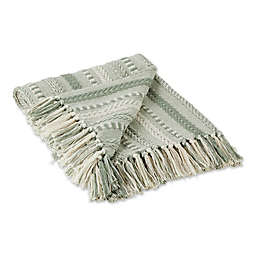DII Braided Stripe Throw Blanket in Artichoke