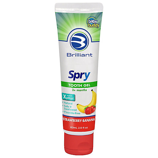 Alternate image 1 for Baby Buddy 2 oz. Spry Tooth Gel in Strawberry-Banana