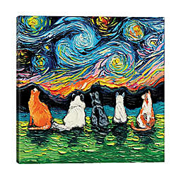 iCanvas Aja Trier Starry Cats Wrapped Canvas Wall Art