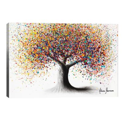 iCanvas Rainbow Soul Tree Canvas Wall Art