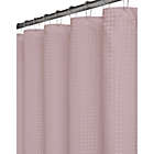 Alternate image 1 for Creative Home Ideas Elijah Solid Textured 70-Inch x 72-Inch Shower Curtain 13-Piece Set in Blush