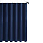 Alternate image 3 for Creative Home Ideas Elijah Solid Textured 70-Inch x 72-Inch Shower Curtain 13-Piece Set in Navy