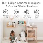 Alternate image 1 for Crane 2-in-1 Personal Cool Mist Humidifier and Aroma Therapy Diffuser in White
