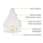 Alternate image 2 for Crane 2-in-1 Personal Cool Mist Humidifier and Aroma Therapy Diffuser in White
