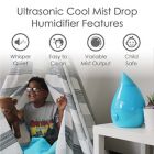 Alternate image 3 for Crane Drop Cool-Mist Humidifier in Aqua
