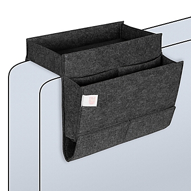 Squared Away&trade; Armrest Organizer in Granite Grey. View a larger version of this product image.