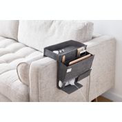Squared Away&trade; Armrest Organizer in Granite Grey