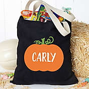 Pumpkin Personalized Halloween Treat Bag